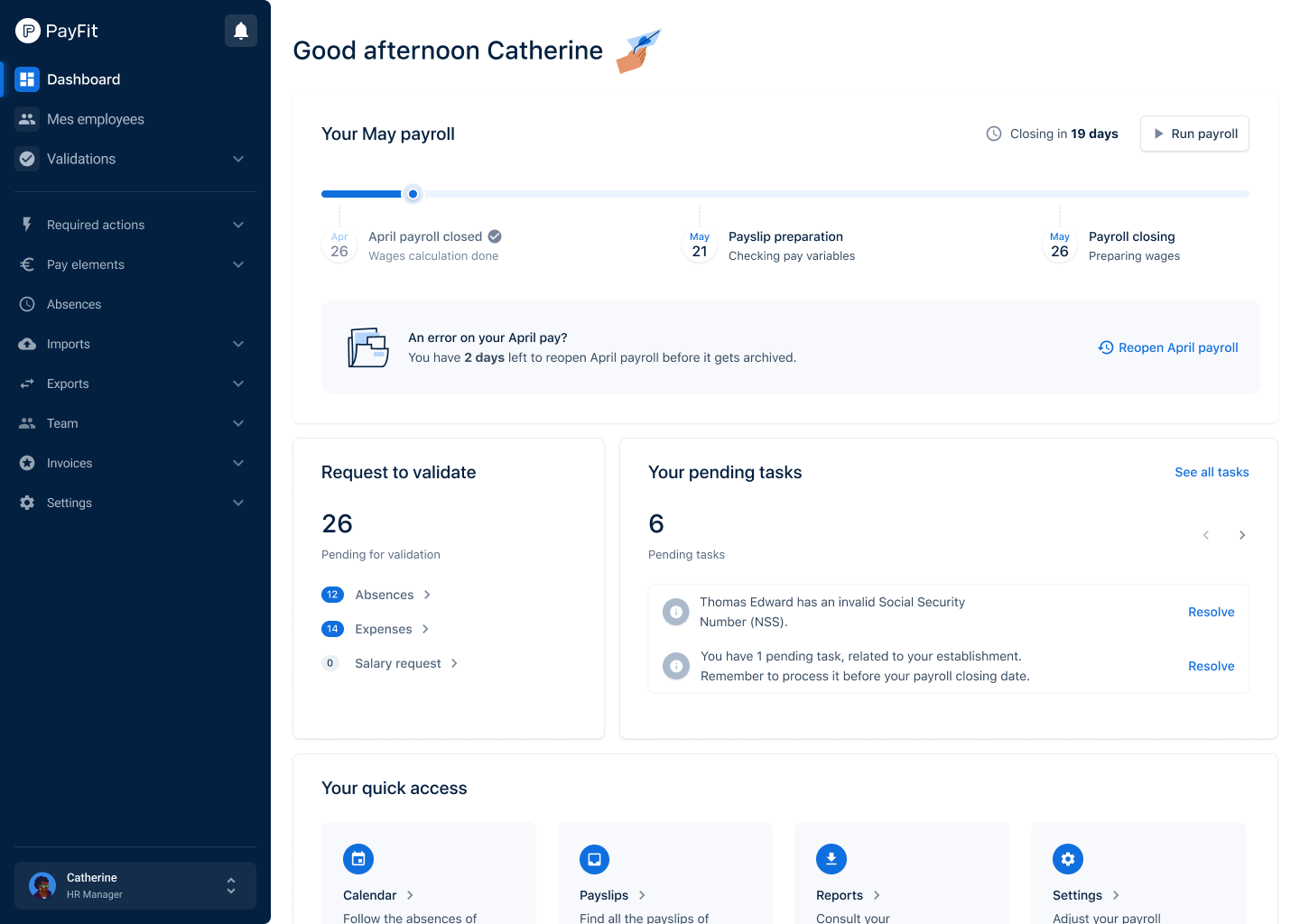 Dashboard – UK